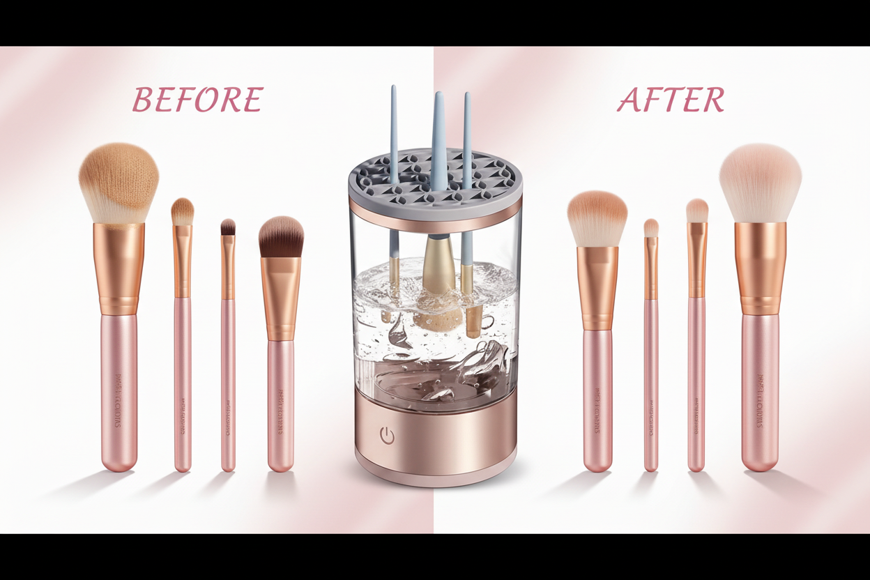 Before & After Electric Brush Cleaner