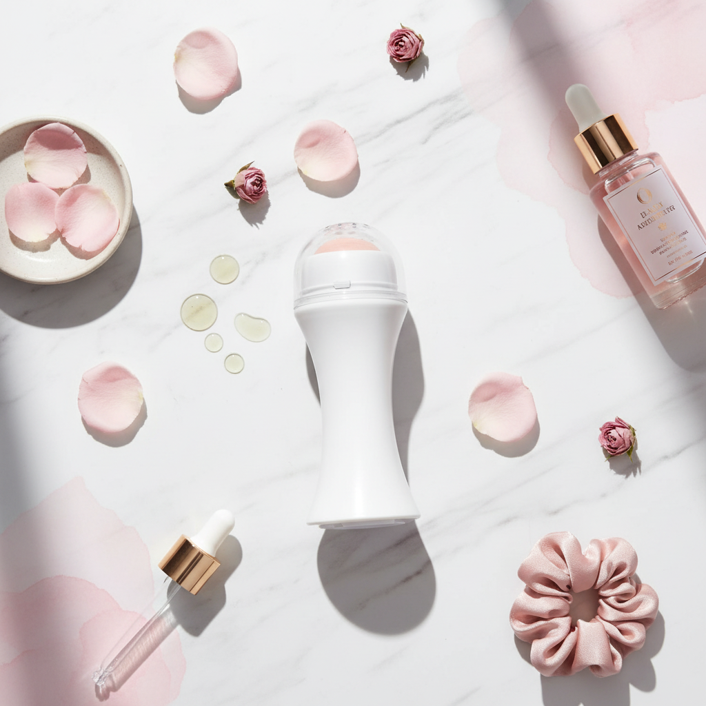 Facial Roller Flat Lay